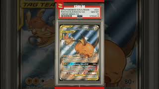 Pokemon Card PSA 10 Raichu & Alolan Raichu GX 221/236 Unified Minds Full Art