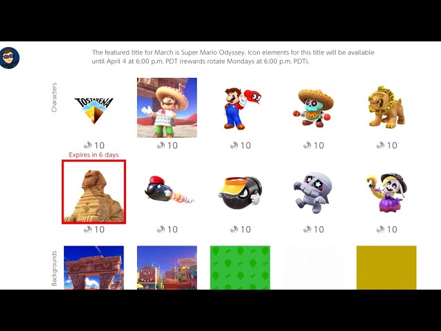 Nintendo Switch Online gets Super Mario Odyssey icons once again