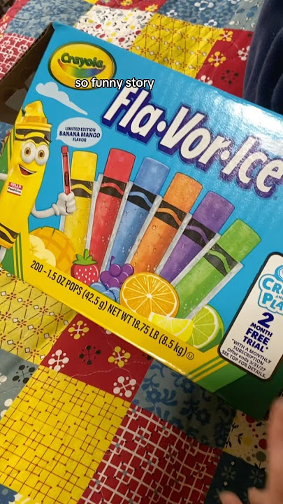Trying the dandelion ice pops! #dandelioncrayon