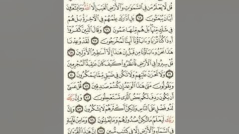 ماهر المعيقلي سورة النمل مكتوبة صفحة 383 مصحف المدينة المنورة جودة عالية