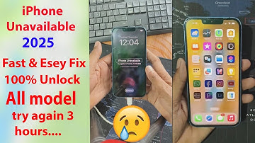 iPhone unavailable Lock Screen Solution || How to unlock iphone with pc - any iPhone - 2025
