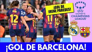 IRENE PAREDES's LETHAL HEADER makes it 3-1 for BARCELONA vs REAL MADRID | Women's Champions League