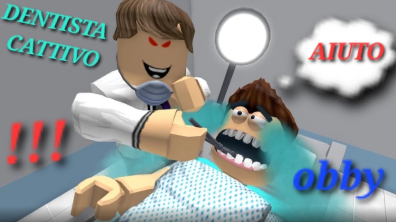 Scappiamo dal dentista cattivo su roblox!