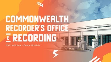 eRecording Tutorial - Commonwealth Recorder