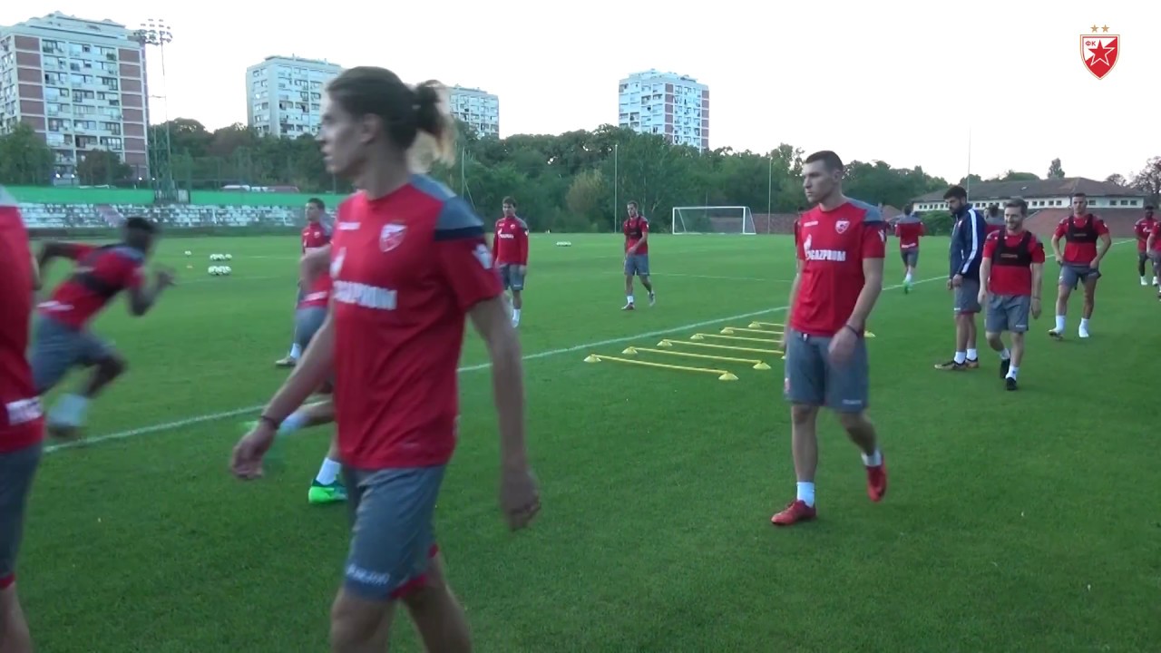 VEŽBE KOORDINACIJE ZVEZDINIH FUDBALERA