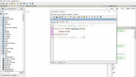 Membuat function di Scilab