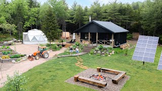 We Bought a $50K Cabin & Built an OffGrid Homestead in 3 Years (start to finish timelapse)