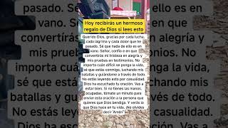 Hoy recibirás un hermoso regalo de Dios si lees esto #frases#oracion#fe#shorts#viralshorts