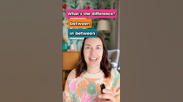 BETWEEN and IN BETWEEN - what’s the difference in English? #englishgrammar