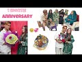 1 month anniversary 💞🥹 celebration 🥳 | khala ji 🎁👀 | wife ka lia surprise 💐 | mashallah 🌸#armanvlog 