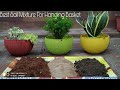 Best light weight soil mixture for hanging basket gardening with sunil