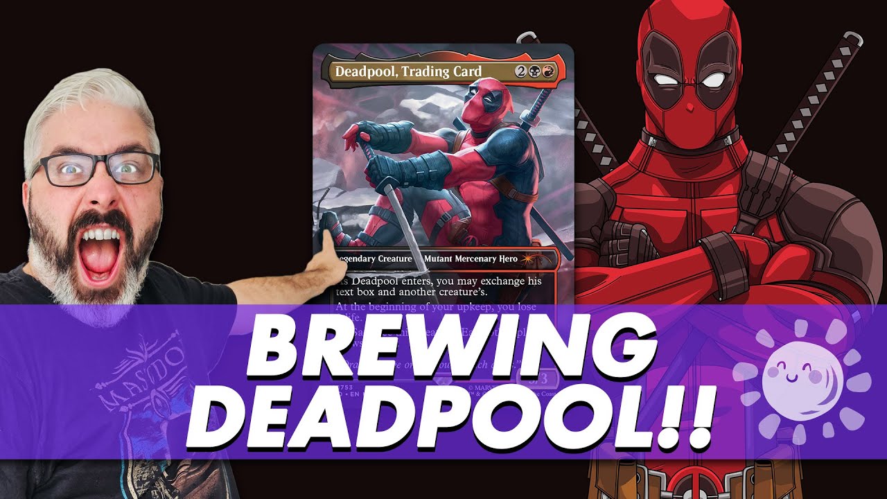 deadpool trading card mtg edh MTG Commander Deck EDH Deck Deadpool, Trading Card 100 Magic Cards Custom  Deck Rakdos Marvel main image 1