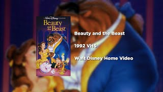 Opening and Closing to Beauty and the Beast 1992 VHS (Version 3)