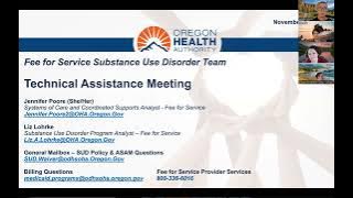 20251117 Medicaid Substance Use Disorder Technical Assistance Office Hour