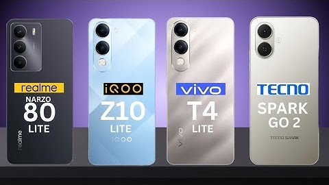 Vivo T4 Lite vs IQoo Z10 Lite vs realme narzo 80 Lite vs tecno Spark go 2 ⚡ *Full Comparison