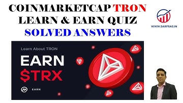 Coinmarketcap Tron Learn & Earn (Quiz with Solved Answers)