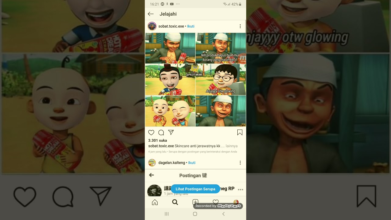 Meme upin ipin di instragram 