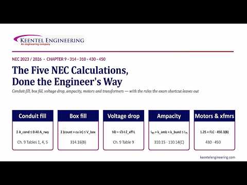 NEC electrical engineering calculations