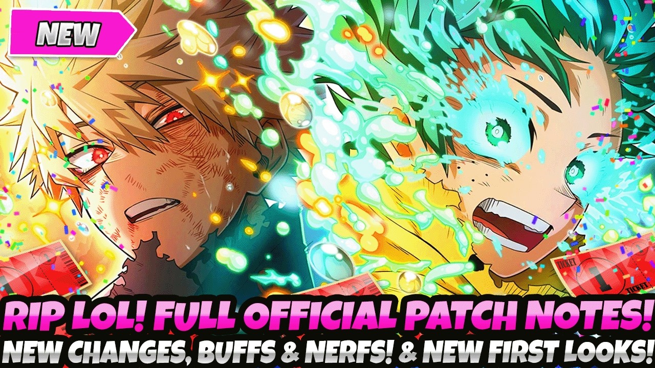 *RIP LOL! OFFICIAL PATCH NOTES IS HERE!* BRAND NEW CHANGES, BUFFS, NERFS! NEW 1ST LOOK (Ultra Rumble