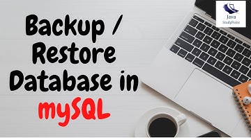 Backup/Restore Database in MySql.