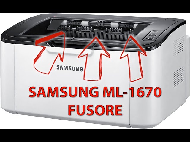 Samsung ML-1670 • Come Sostituire il Fusore - YouTube