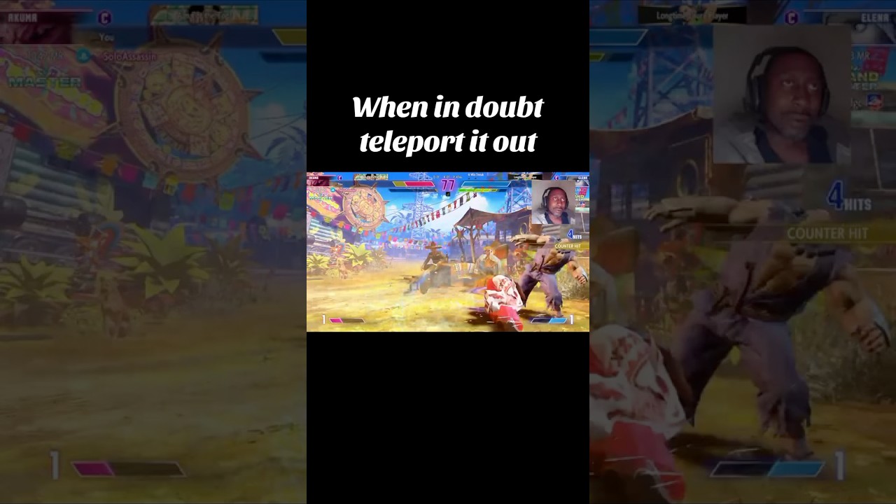 i think that was my 1st time fighting a  grand master 