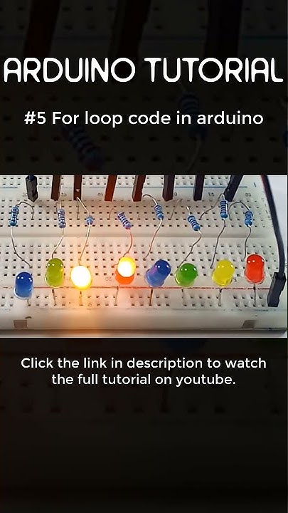 Arduino Tutorial #shorts - #5 for loop, operators, increment in arduino ...