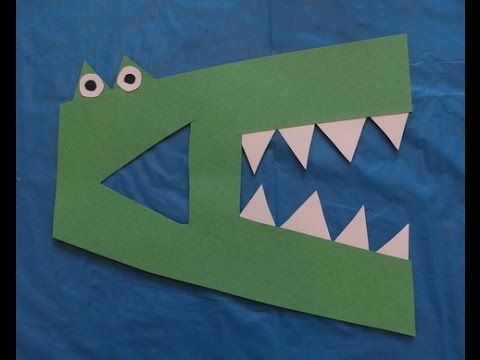 Make An Alligator With the Letter A - YouTube