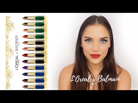 Video: Garis Lipstik Oleh Balmain Dan Loreal