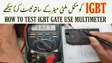 IGBT Test | igbt complete testing use multimeter | igbt | igbt testing explain | vfd repairing lab