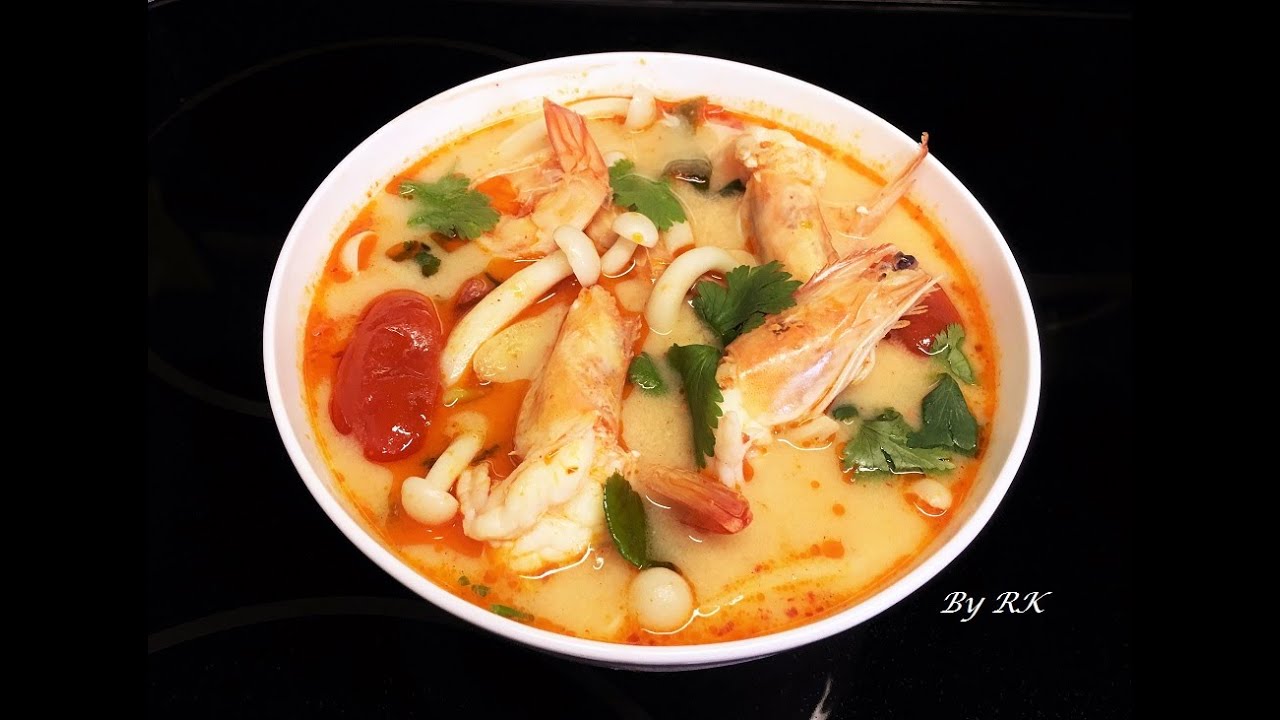 Creamy Tom Yum Goong (Thai Spicy Shrimp Soup) ต้มยำกุ้งน้ำข้น | RK Thai Kitchen - YouTube