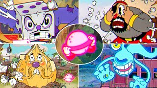 Cuphead + DLC - All Bosses With One Ex Crackshot projectile Hit Glitch