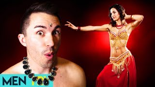 Men Try Belly Dancing For the First Time - How To Belly Dance