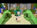 Realistic minecraft  steve becomes hulk