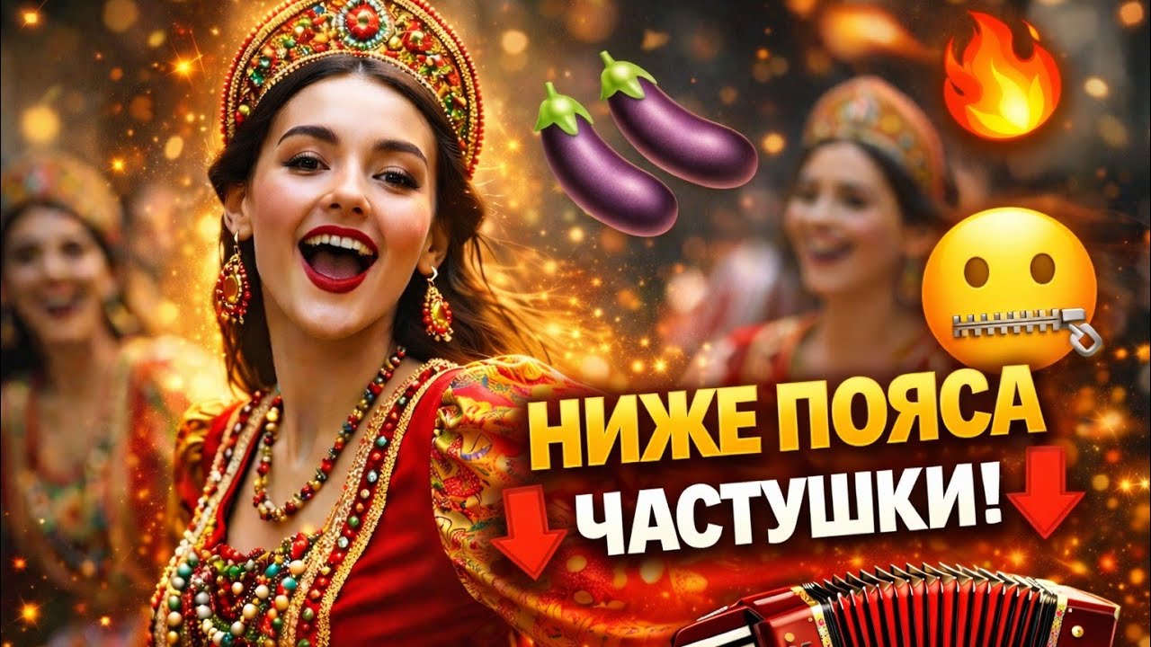 Частушки с перчинкой 🌶 | Смешно и по-народному \ Такие частушки поют не при детях 😂