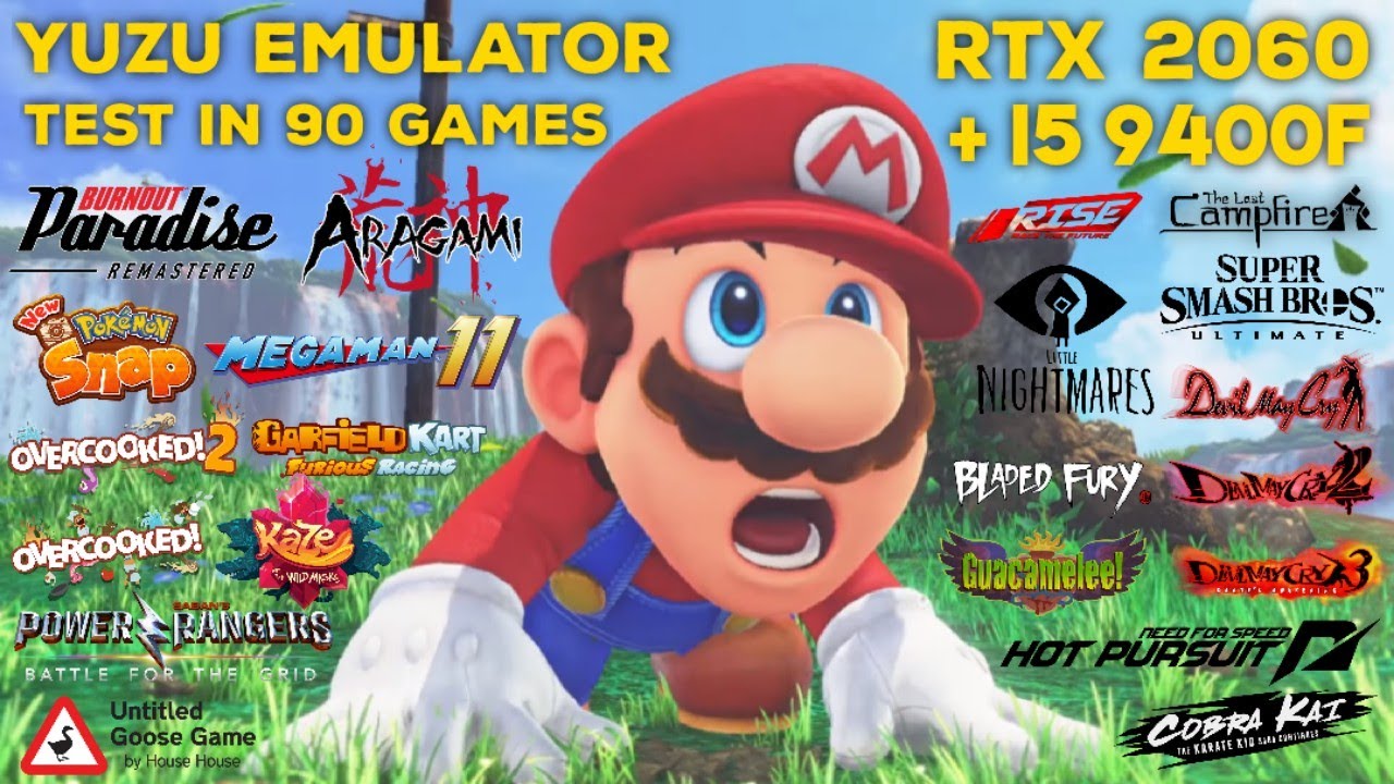 YUZU SWITCH EMULATOR TEST IN 90 GAMES | RTX 2060 + i5 9400F