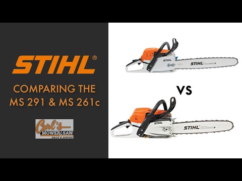 Comparing the Stihl MS 291 with the Stihl MS 261c