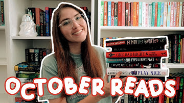 What I Read in October 📚👻 monthly reading wrap up!