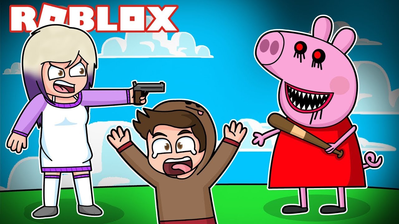 Como Escapar De Piggy En Roblox Piggy Exe Nos Ataca En Roblox Con Lyna Youtube