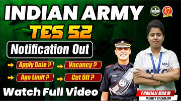 Indian Army TES 52 Notification Out 🔥| Technical Entry Scheme 52 Notification Updates | TES 52 Form