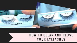 How to clean and reuse fake eyelashes | Carly Valentin