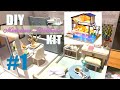 【DIY ミニチュア】Time apartment ドールハウス・キットを作ってみた #1、Miniature Dollhouse Kit（初めてのドールハウス・キット）