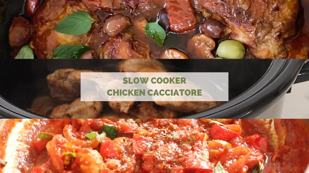 Tonight's dinner is this easy slow cooker chicken cacciatore Australia's Best Recipes YouTube