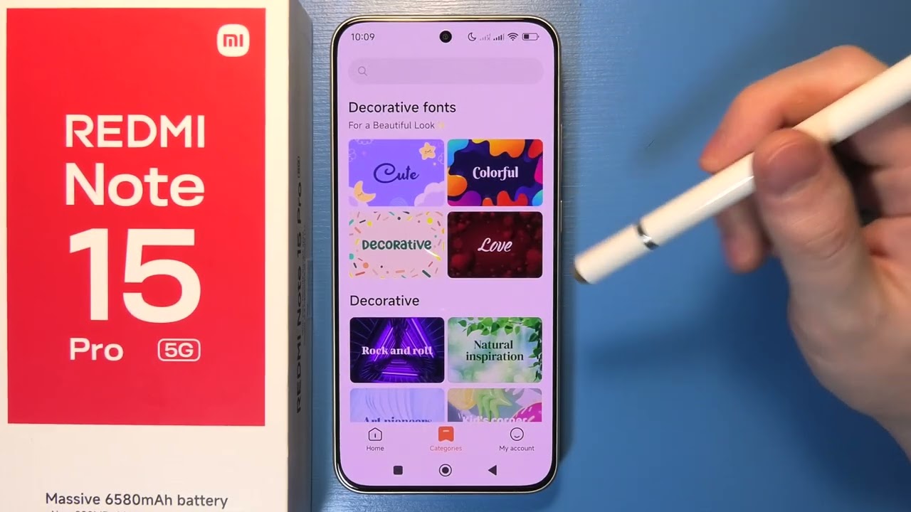 Redmi Note 15 Pro 5G — Как скачать стили шрифтов