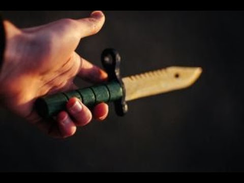 how to make wooden bayonet lore/როგორ გავაკეთოთ ხის ბაიონეტი ლორე