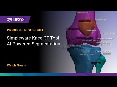 Simpleware Knee CT Tool - AI-Powered Segmentation - video from Simpleware