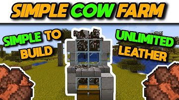 EASIEST Automatic Cow Farm Tutorial (Java & Bedrock) - Minecraft 1.20