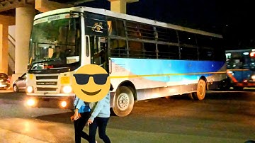 GSRTC Sleeper Bus Enter In Ranip Bus Port