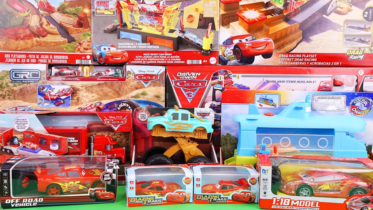 Disney Pixar Cars Toys Unboxing Review | Mattel Disney Pixar Cars Color Changers Car Wash Playset