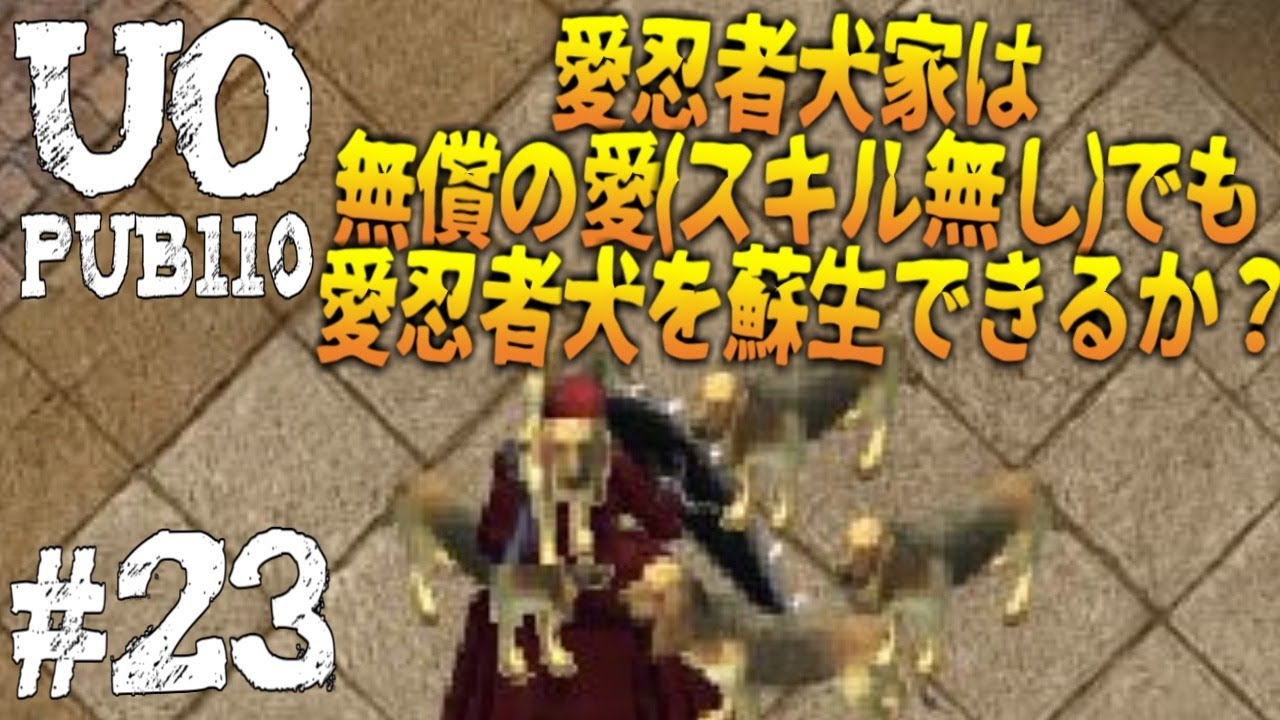 Uo Pub110 23 忍者犬もスキル無しで蘇生できるか 検証します Youtube